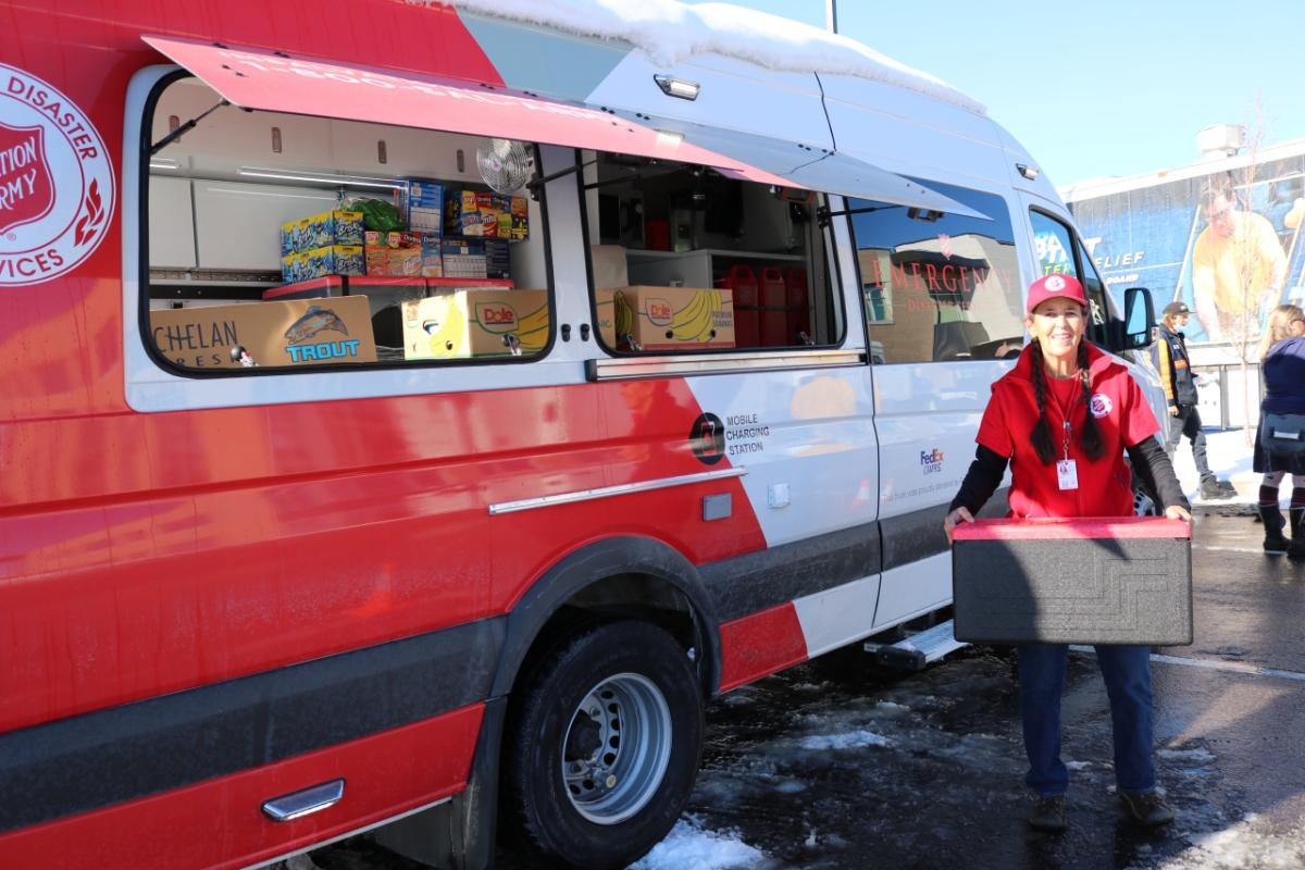 Salvation Army disaster response vehicle