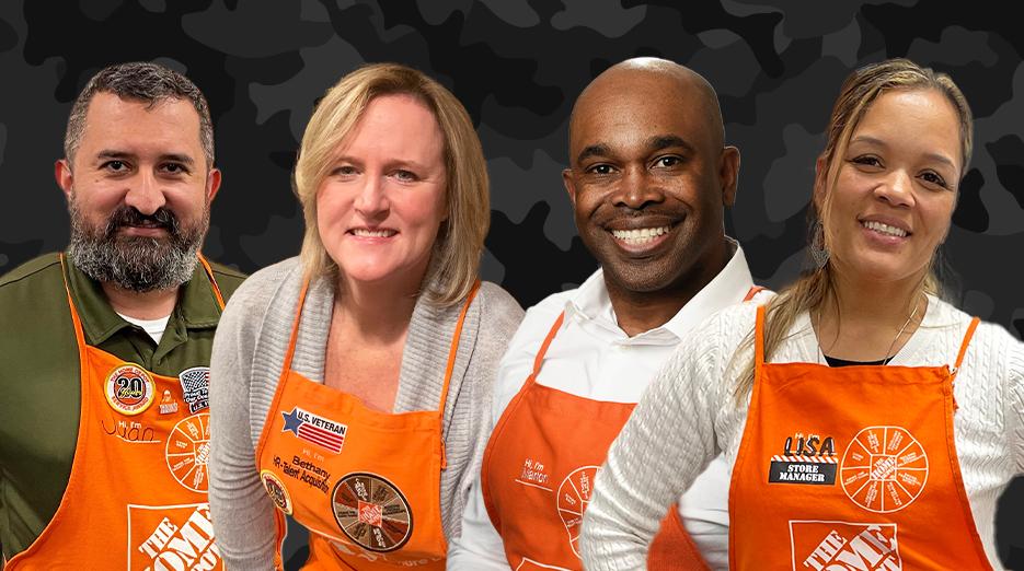 Four The Home Depot Associates shown.