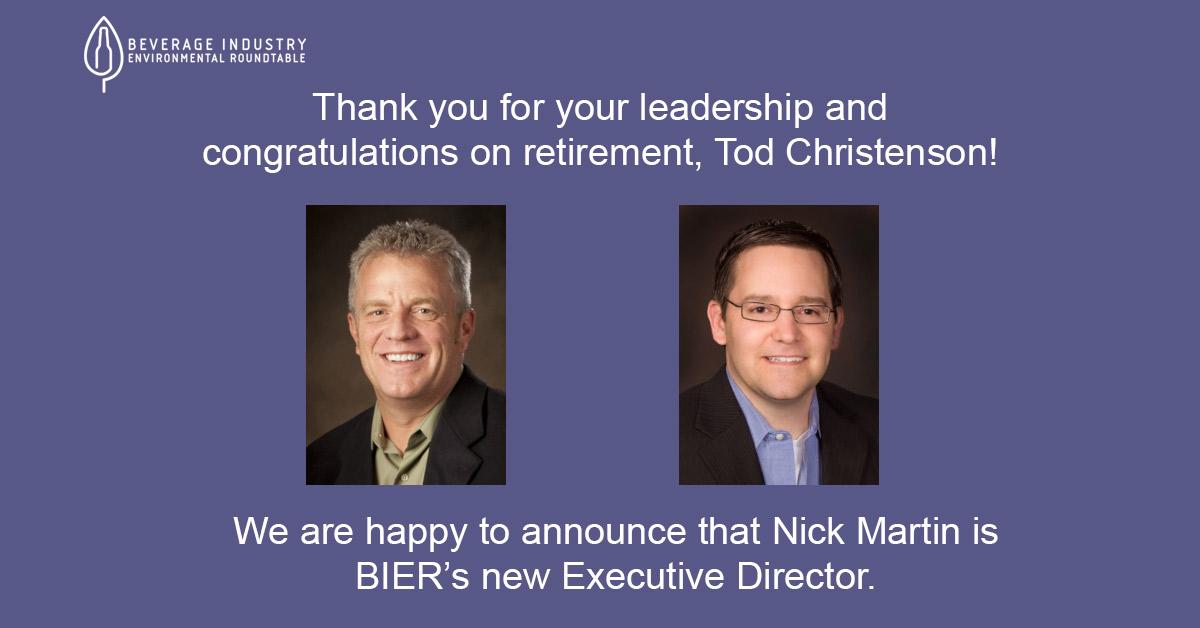 BIER Executive Director retirement announced