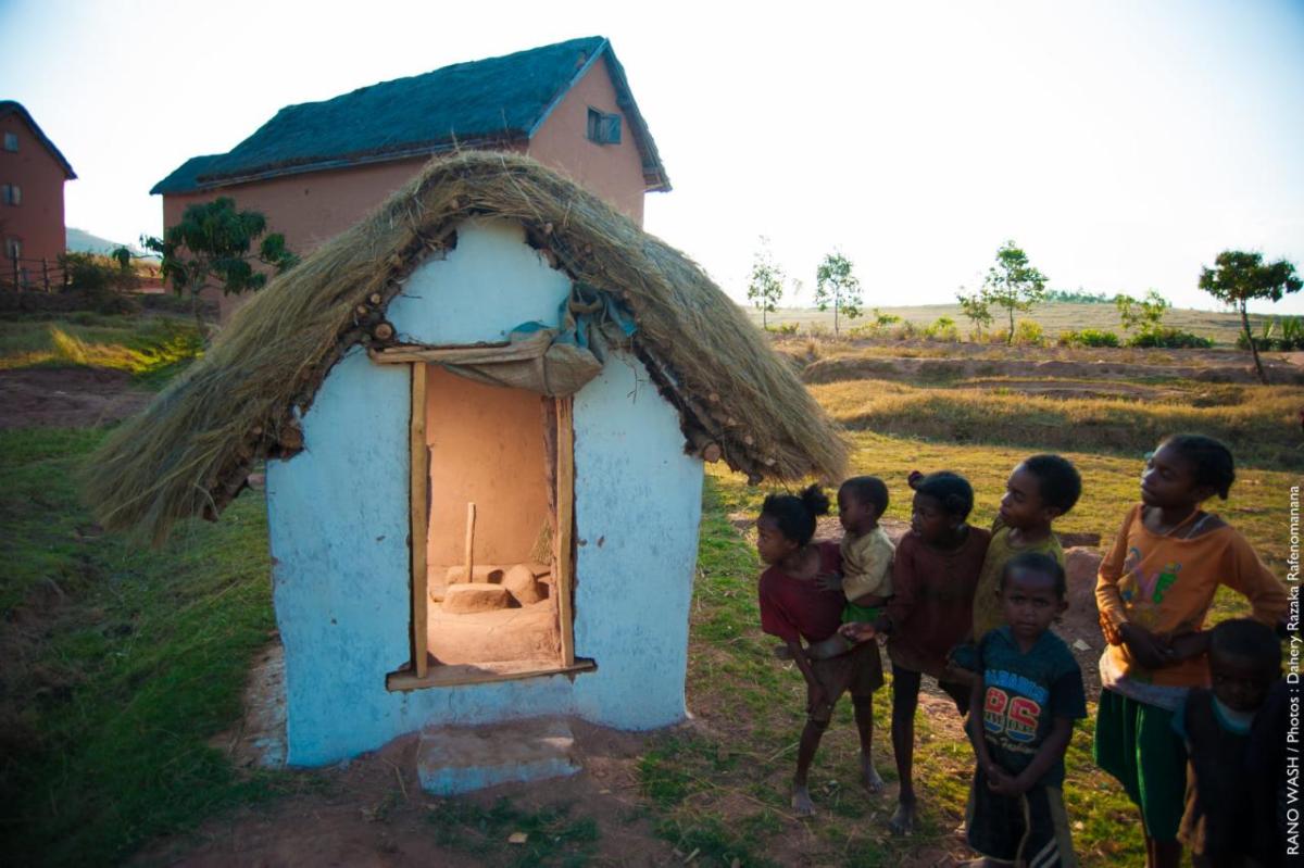 Newly built rural latrine in Madagascar. Photo credit: RANO WASH/Photos by Dahery Razaka Rafenomenana Newly built rural latrine in Madagascar. Photo credit: RANO WASH/Photos by Dahery Razaka Rafenomenana
