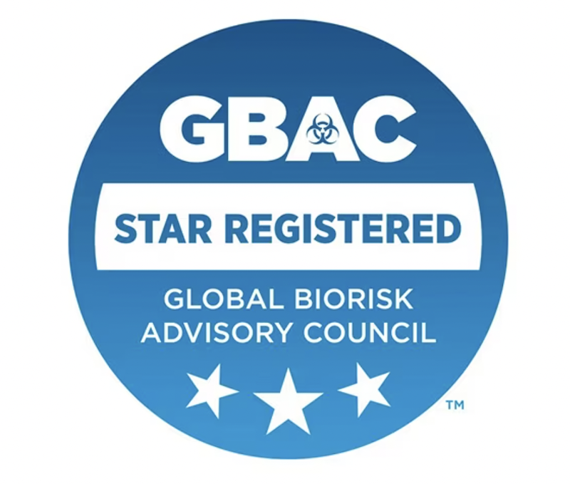 GBAC Star Registered logo. Global BioRisk Advisory Council