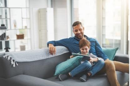 adult and child reading together