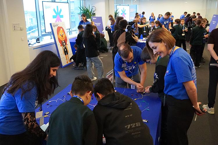 Students at the Medtronic Spark event in Turkey