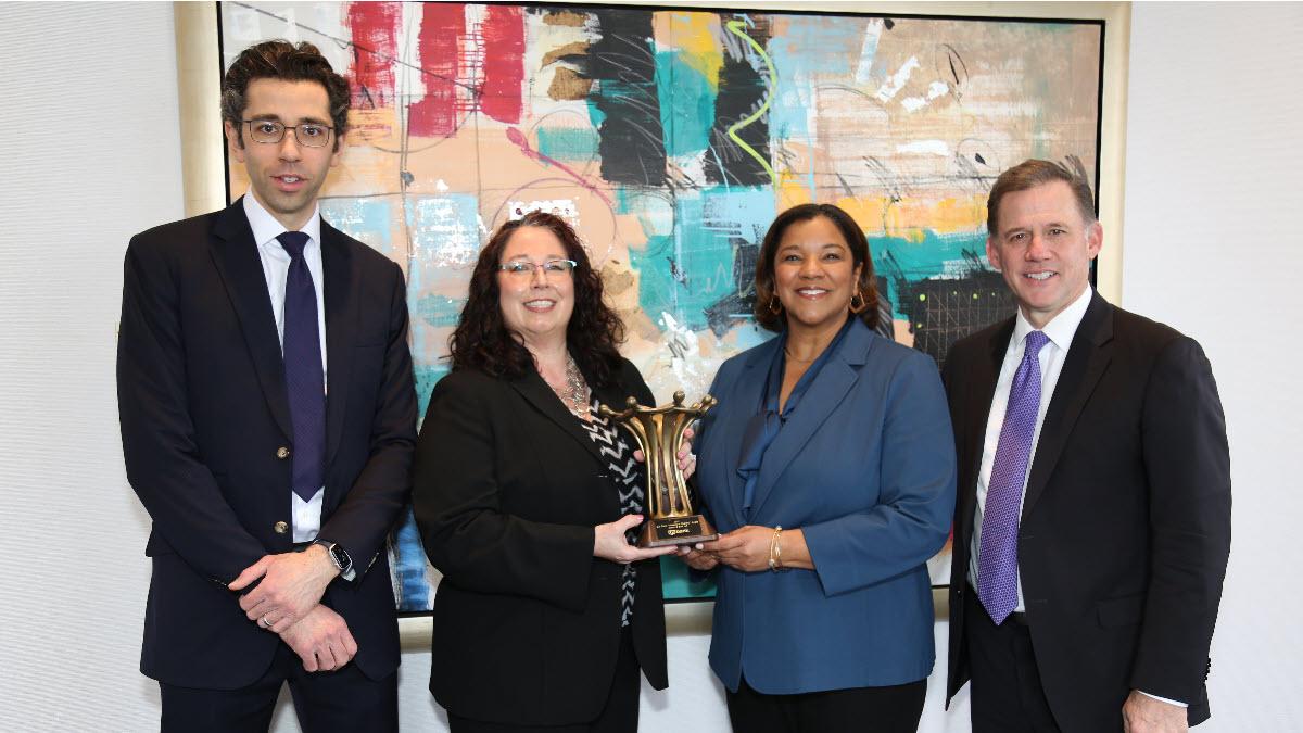 Employees from U.S. Bank presented the Invested in Diversity Award to Alston & Bird in Atlanta on Feb. 16.