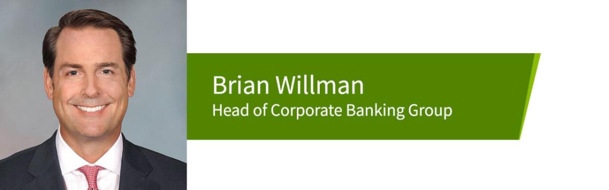 Brian Wilman, Head of Corporate Banking Group headshot