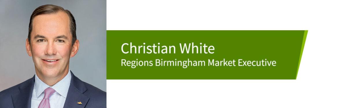 Christian White, Regions Birmingham Market Executive headshot