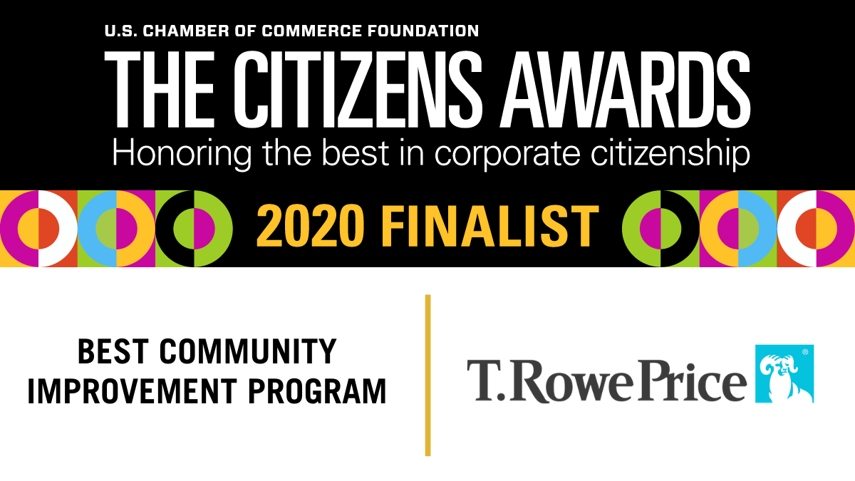 T. Rowe Price Named Finalist for U.S. Chamber of Commerce Foundation 2020 Citizens Award