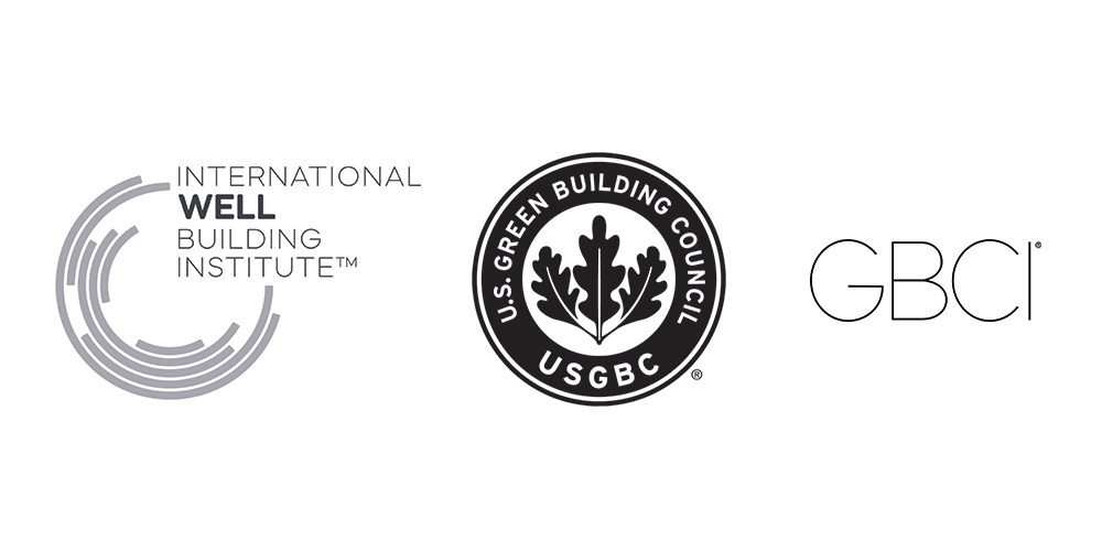 IWBI, USGBC, GBCI logos