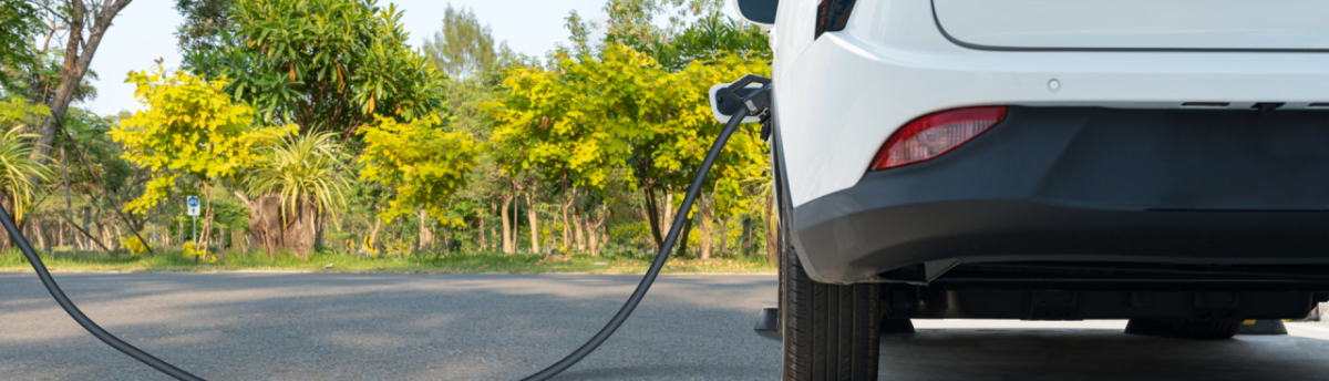 Electric Vehicle at charging station