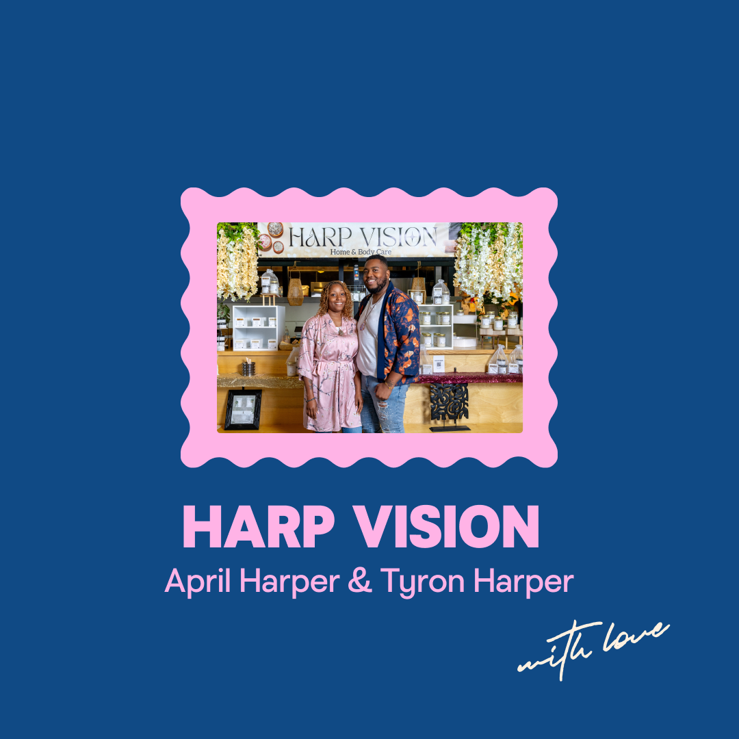 Harp Vision: April Harper and Tyron Harper.