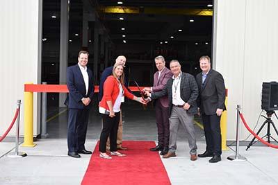 Ribbon cutting ceremony at 3M facility in Valley, Nebraska.