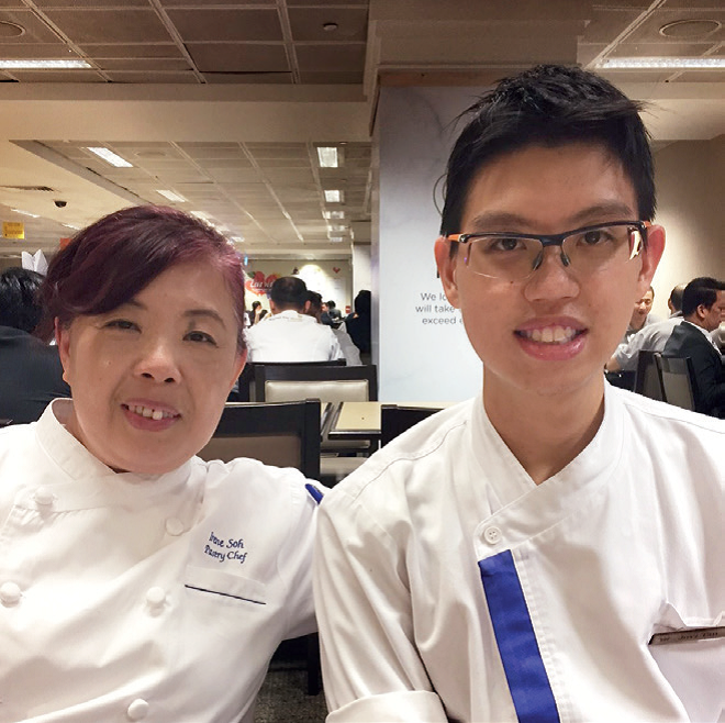 Lee Poh Tee and Jovi Tan at the Marina Bay Sands