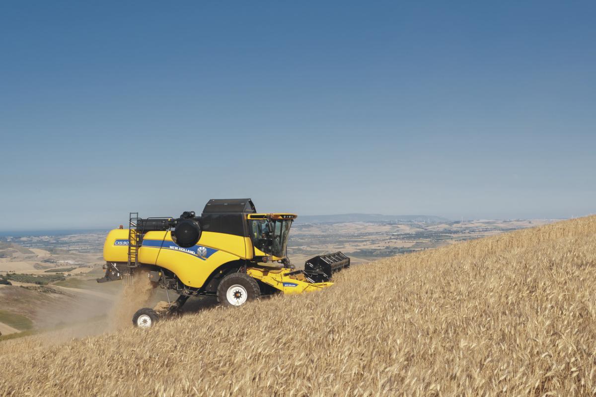 tractor in field