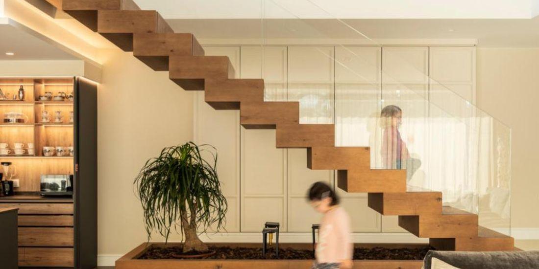 Staircase in a modern home