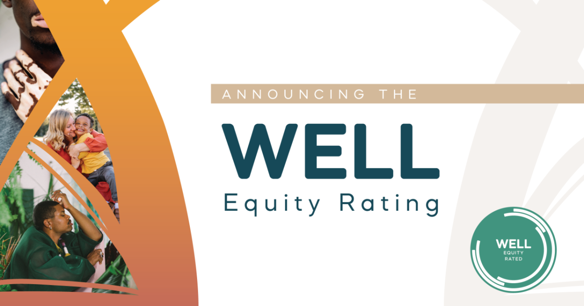 Graphic announcing the WELL Equity Rating 