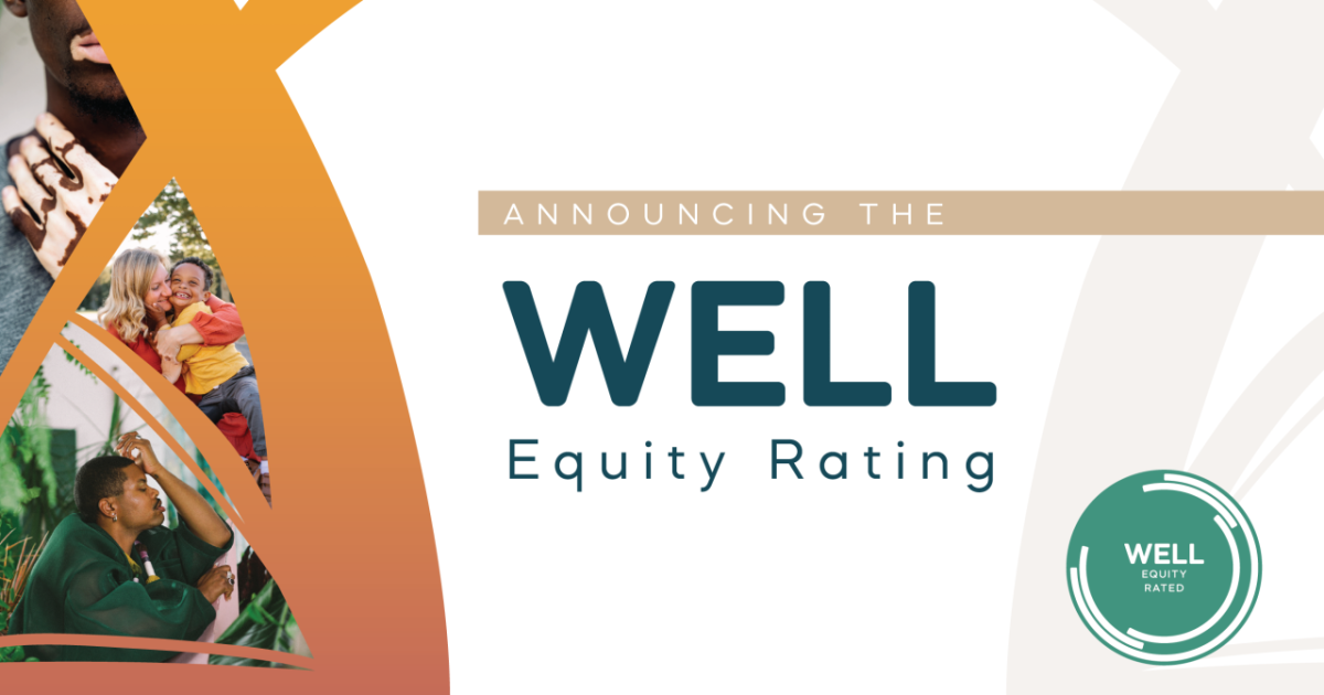 Graphic announcing the WELL Equity Rating