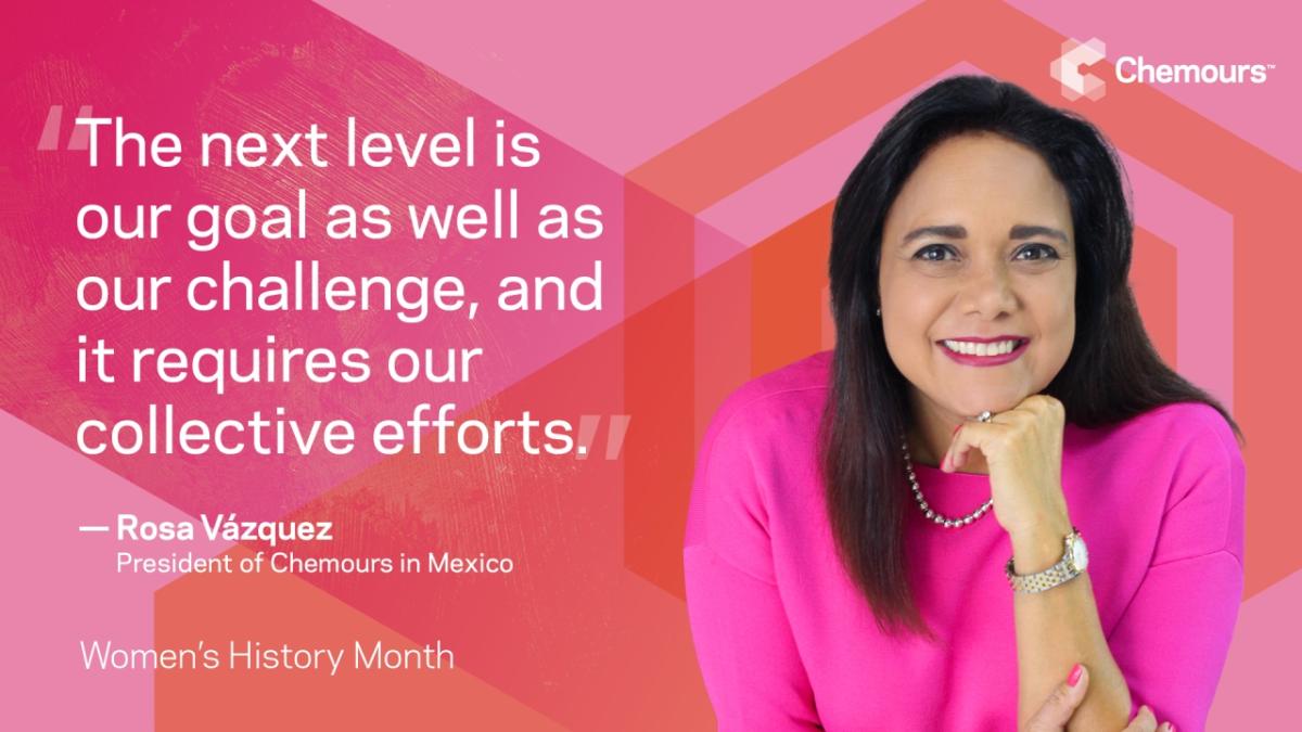 Rosa Vázquez, our new President of Chemours in Mexico, was recently named the top 100 most powerful women in business by Expansión Magazine. She chooses to be courageous every day by offering different ideas and perspectives while leading her team to be a certified Great Place to Work® for five years in a row.