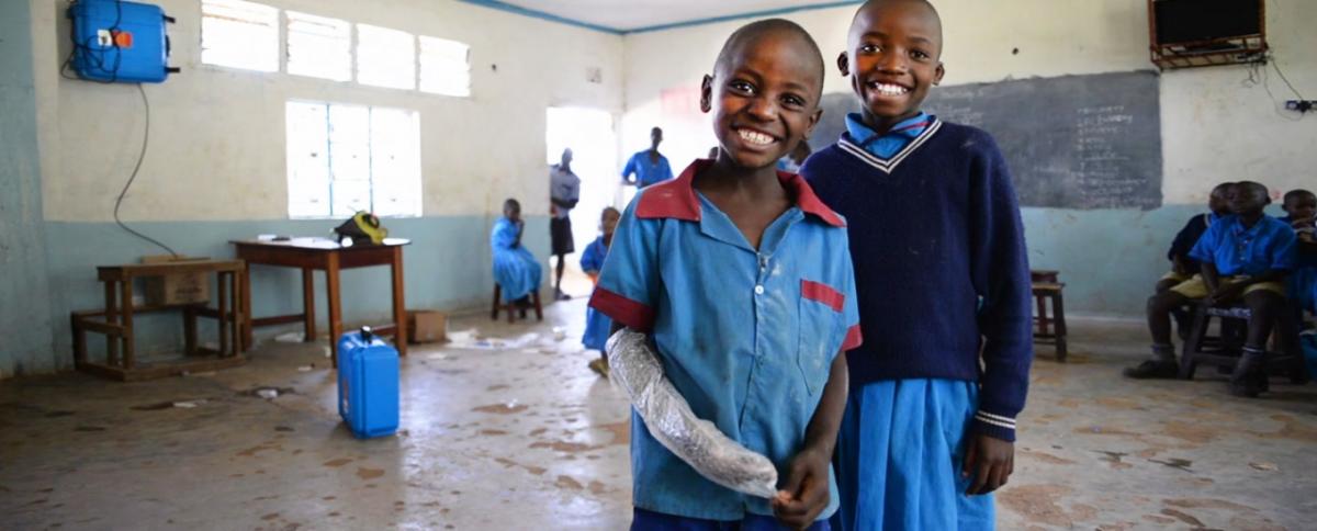 Students at the Kakamega School for the Deaf in Kakamega, Kenya.