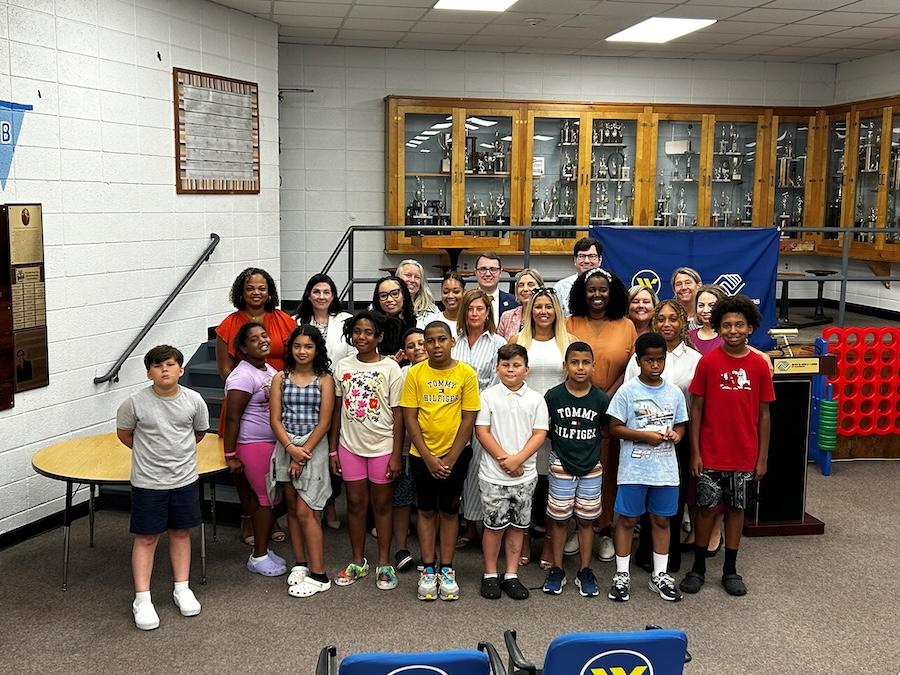 Boys & Girls Clubs of Providence participants joined leaders to officially open the program at the Fox Point Club on Ives Street on July 15.