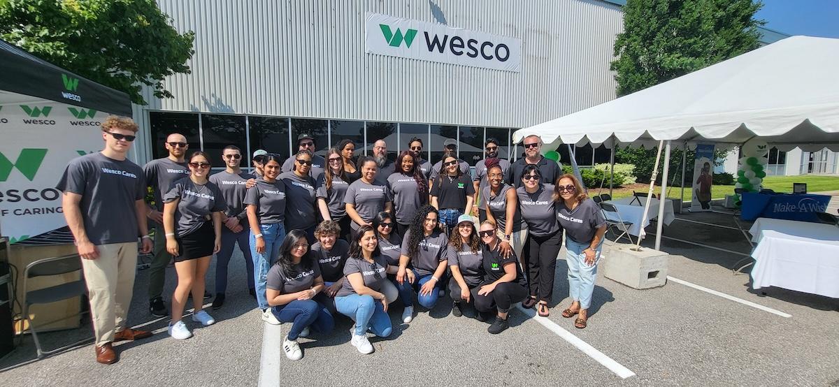 Wesco employees shown on Wesco Day of Caring.