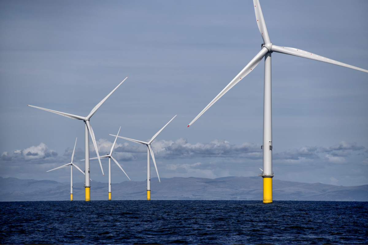 One of Ørsted's offshore wind installations. (Image credit: Ørsted) " "