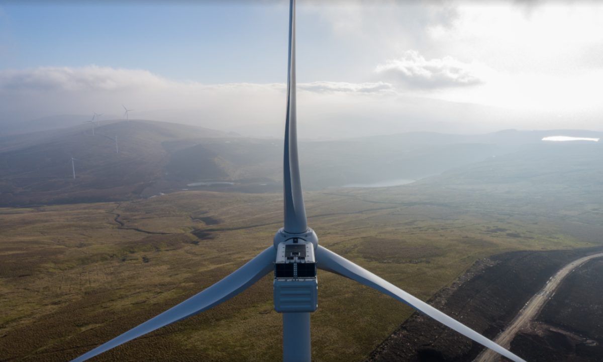 wind turbine close up