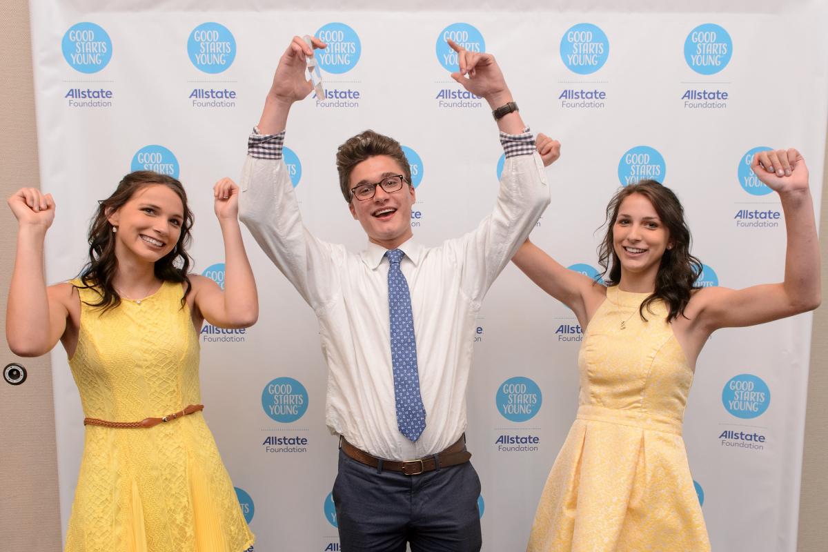 Members of Closet2Closet, the $10,000 Allstate Foundation grant award winner. (L-R) Amber, Logan and Amy Haskill.