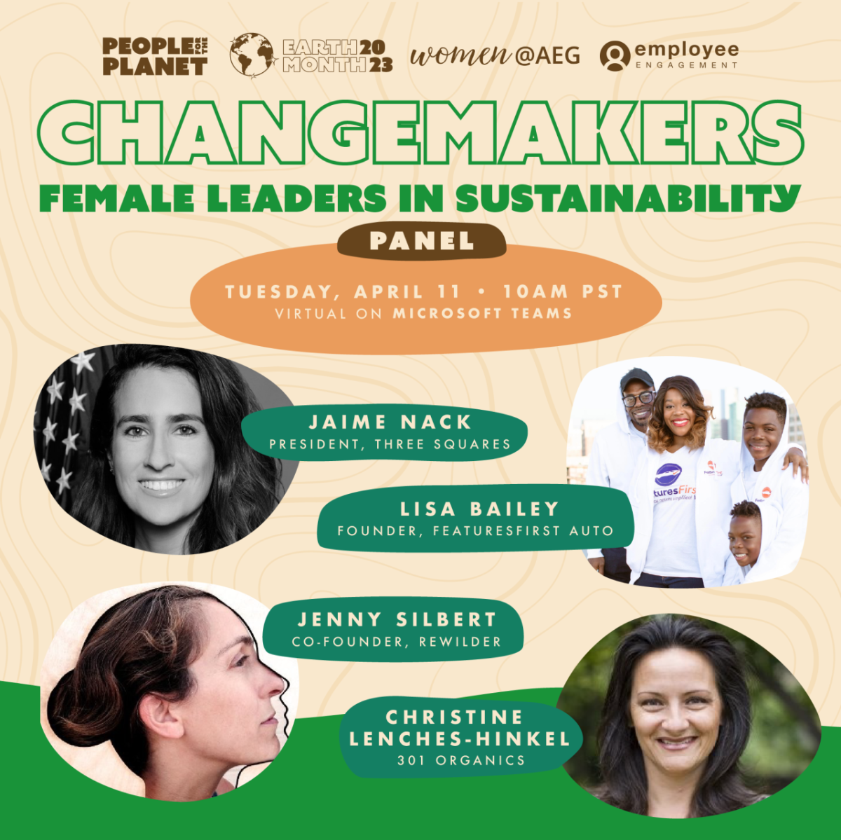 AEG's "Changemakers: Women in Sustainability" panel AEG's "Changemakers: Women in Sustainability" panel