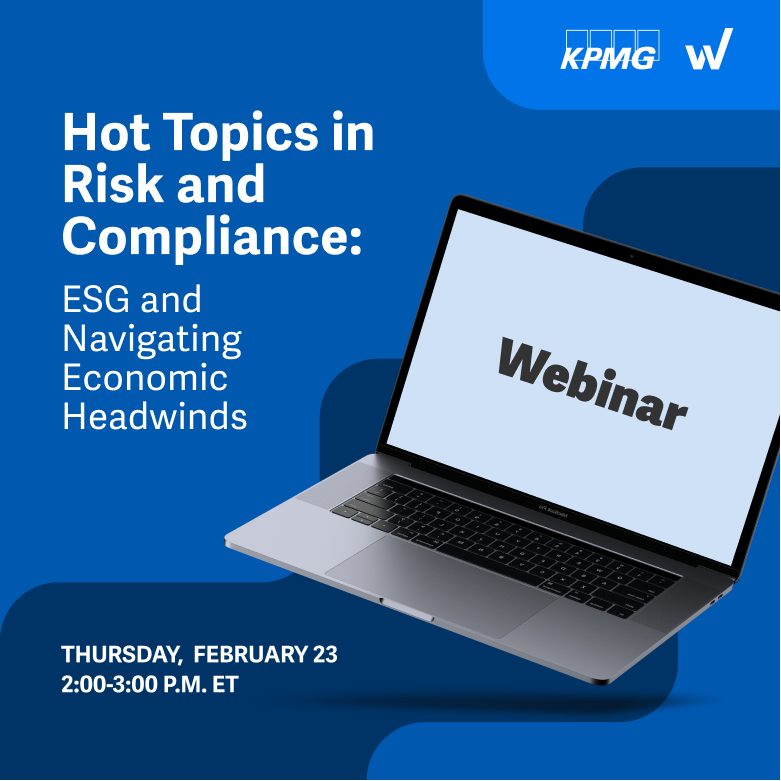 Workiva Webinar: Risk, Compliance, ESG