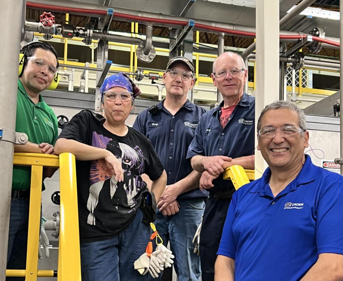 Group photo of five people