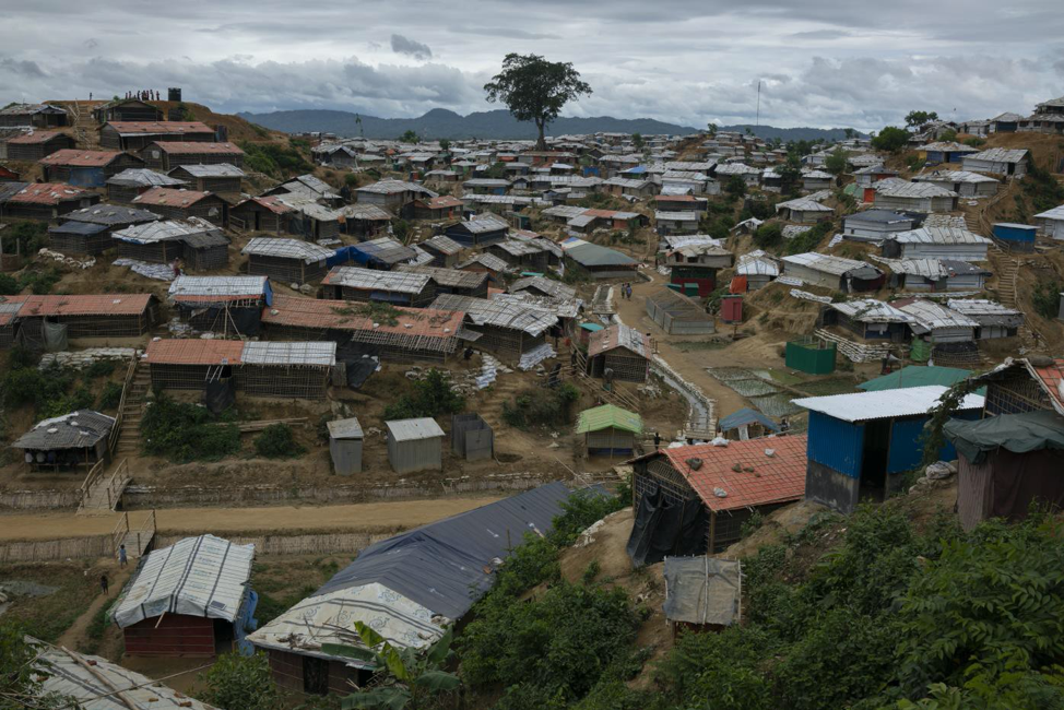 A view of the Rohingya refugee settlement in Cox’s Bazar, Bangladesh