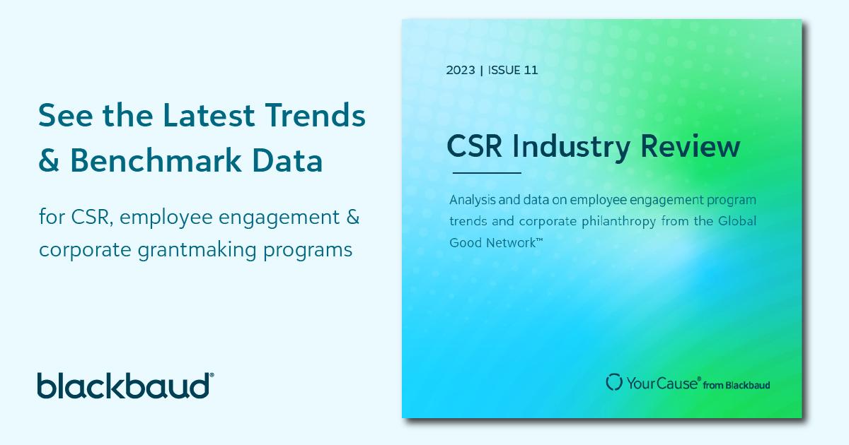 "See the latest trends & Benchmark data, CSR Industry Review" report cover