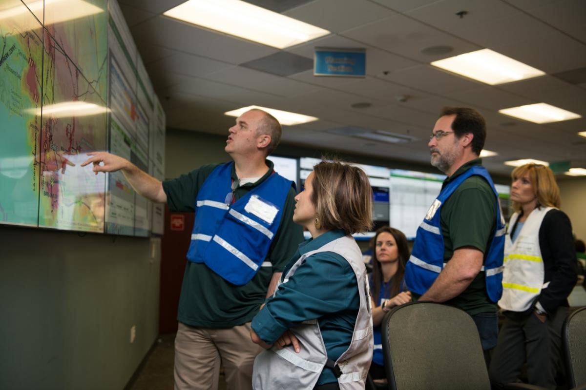 SCE teams work together to respond to simulated scenarios that could impact the region following a devastating 7.8 earthquake.