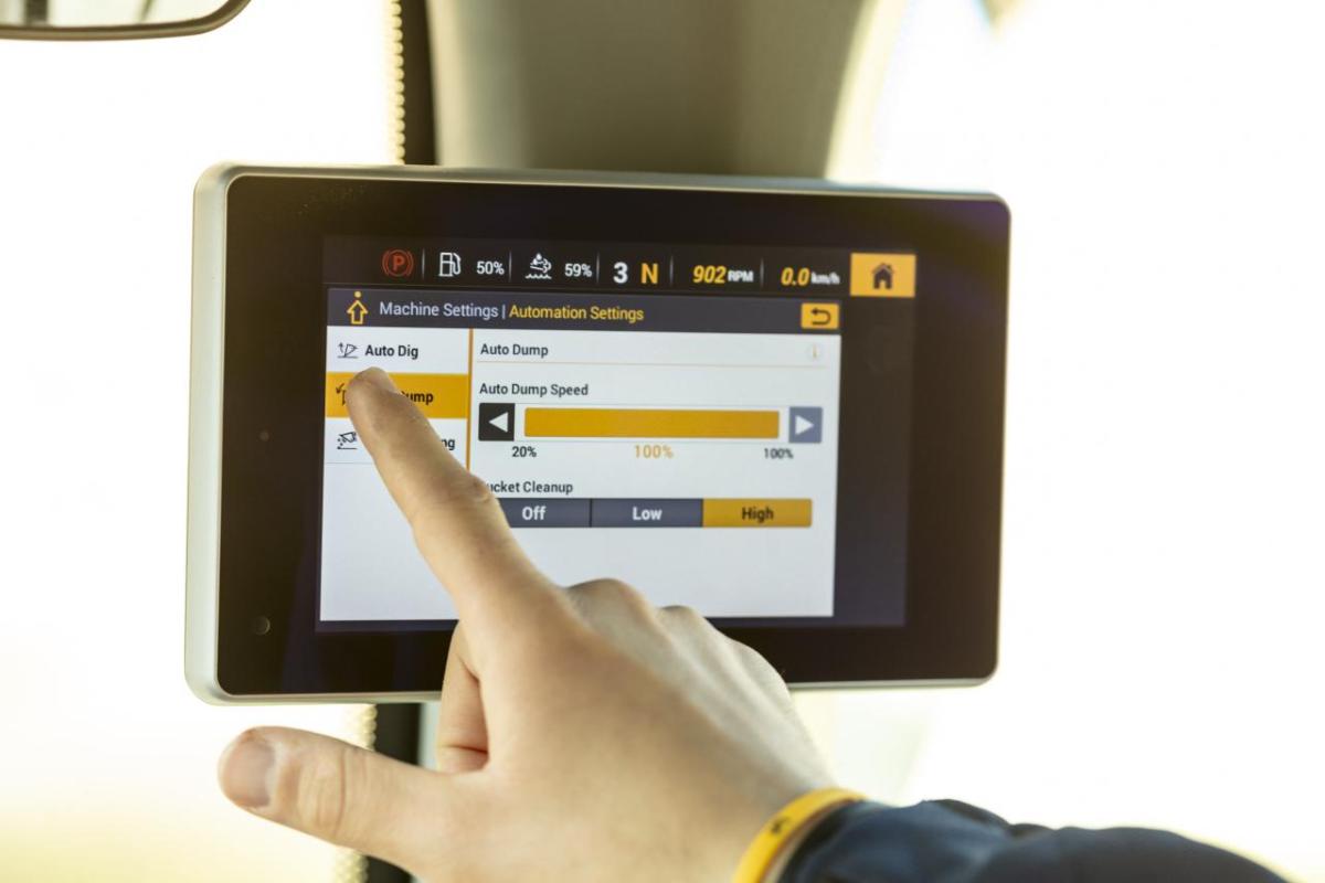 person using a touchscreen