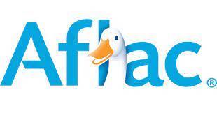 Aflac blue logo with the Aflac duck.