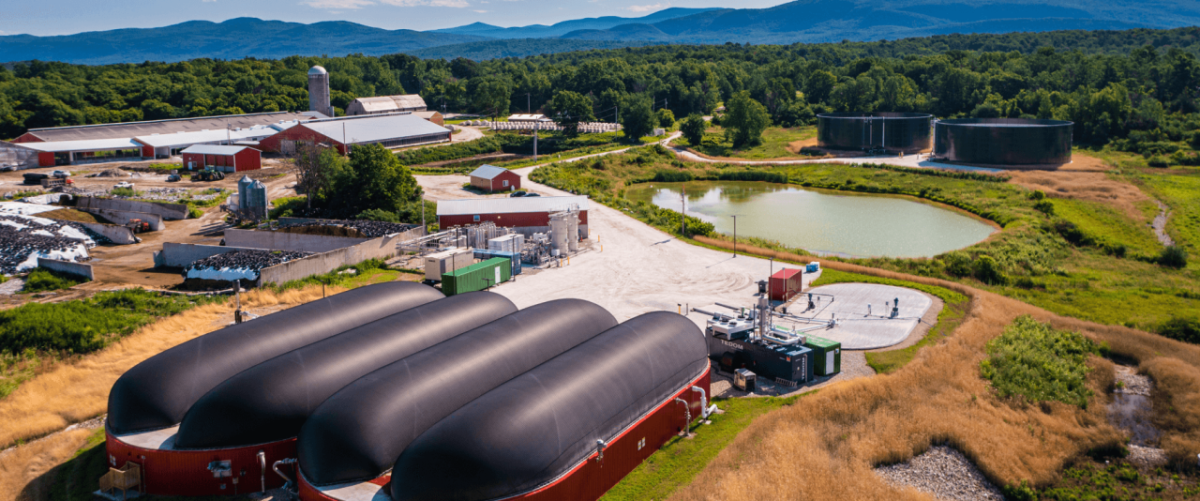Vanguard Renewables’ Farm Powered anaerobic digestion facility in Salisbury, Vermont " "