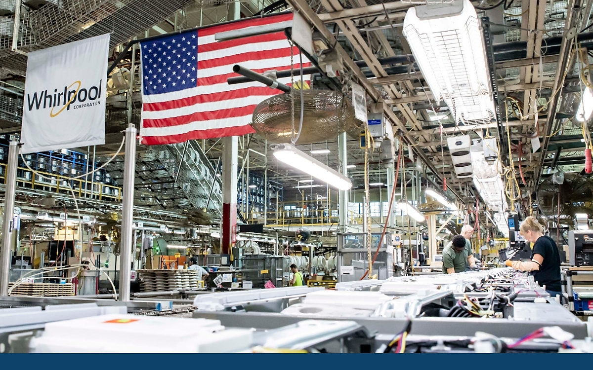 Inside a manufacturing plant