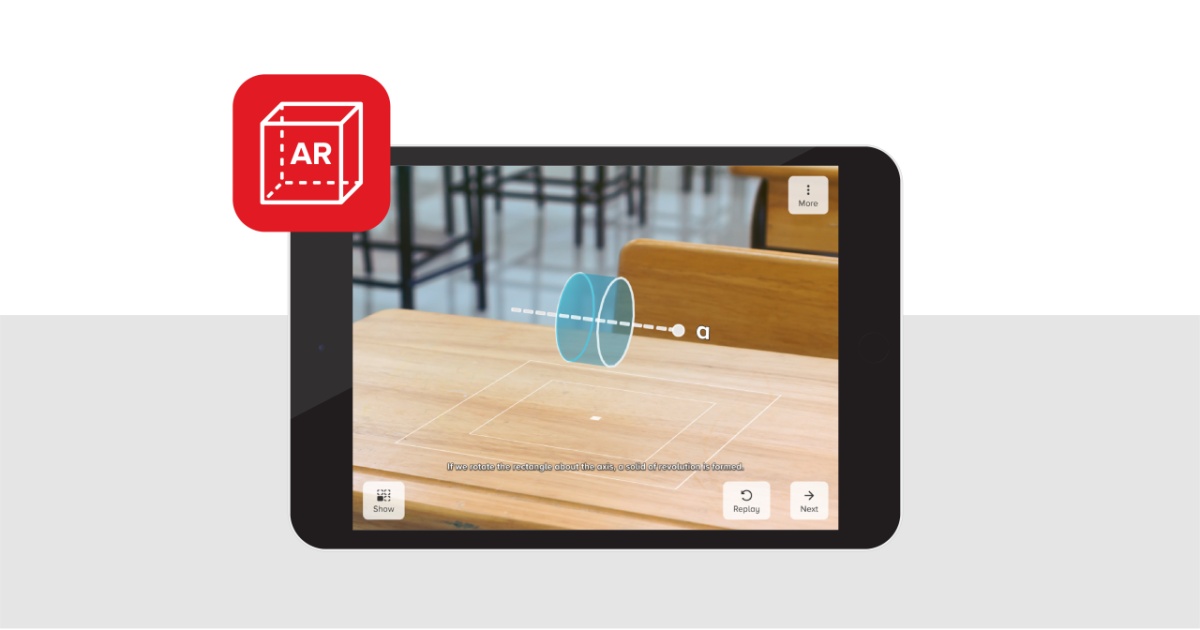 AR video on tablet
