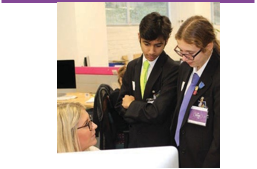 Students at Leeds Co-op Academy (above) visited the offices of Hallmark UK where they learned how to construct creative briefs, in addition to learning about creative careers.