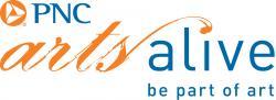 PNC logo and "arts alive be part of art".