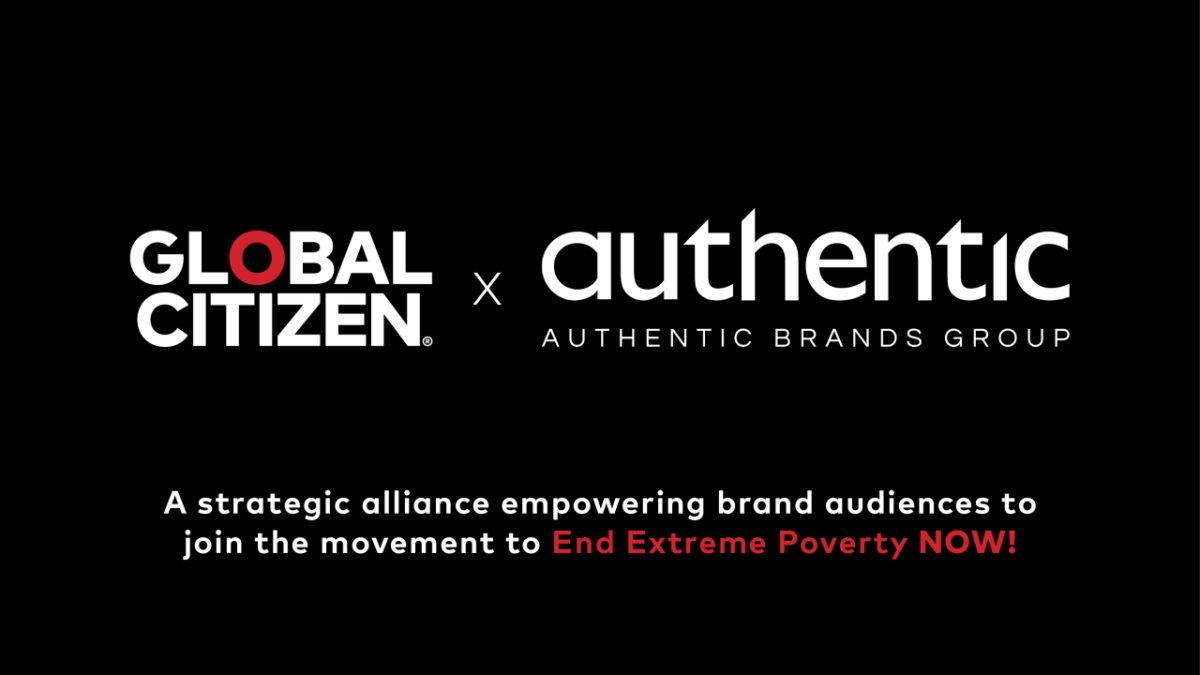 logos for Global Citizen and authentic