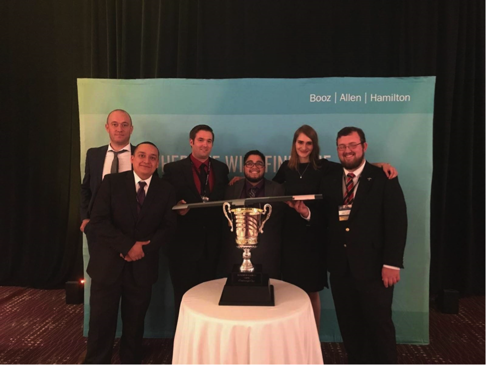 Pictured (from left to right): Ethan White (mentor), Francisco Hernandez, Jared Smith, Alex Baldonado, Francesca Jarrett, Chris Andersen. Not pictured: Andrea Salazar.