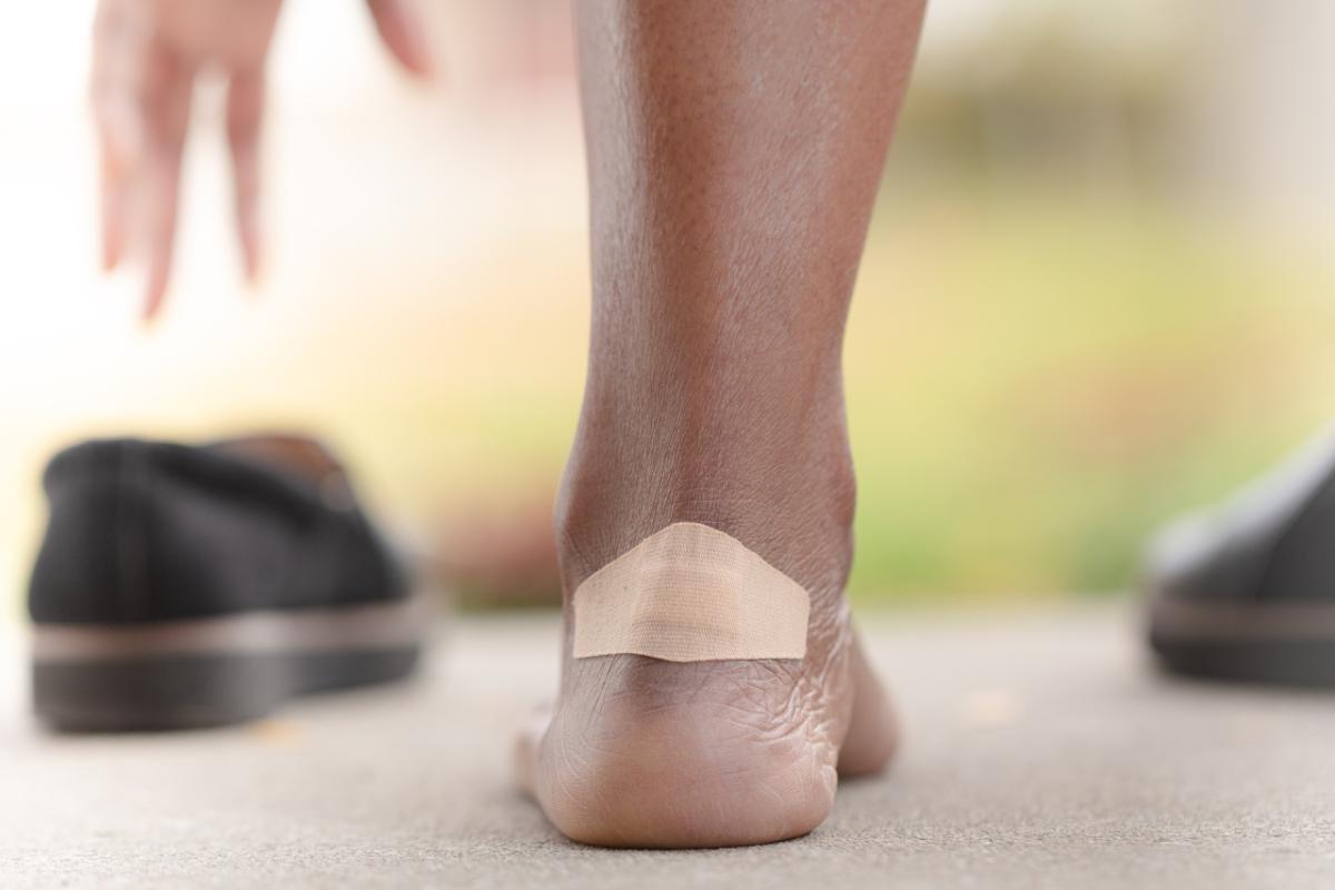 bandage on foot