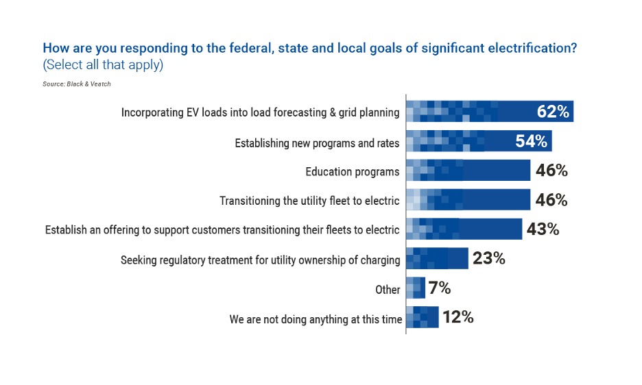 "How are you responding to the federal, state and local goals of significant electrification? (Select all that apply)"