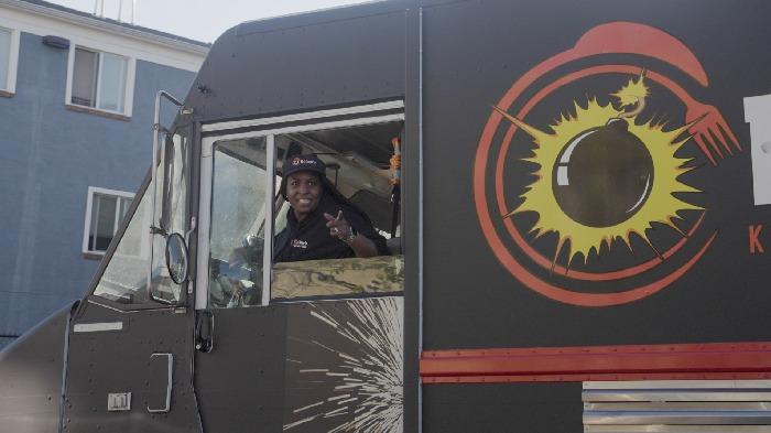 V’Esther “Boomer” Goode, owner of Boomer’s Kitchen & Catering food truck in Philadelphia, PA., credits her community with helping make her business a success.