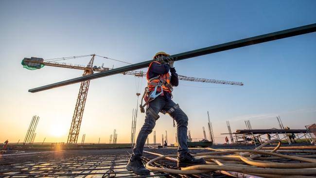 A builder at work
