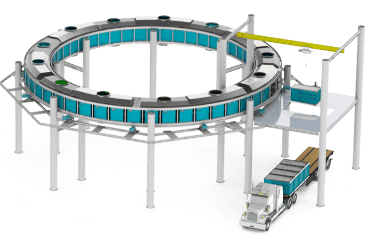 Computer rendering of carbon capture system