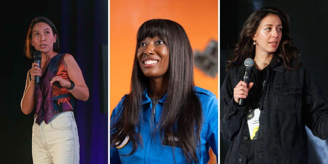 collage of three women in STEM