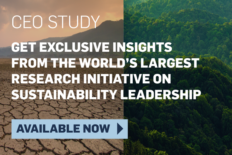 CEO STUDY: Get exclusive insights from the world's largest research initiative on sustainability leadership