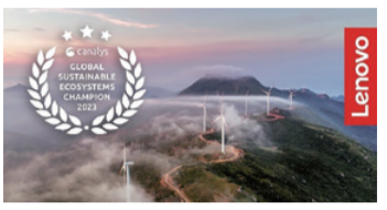 "2023 Canalys Global Sustainable Ecosystems Champion" badge